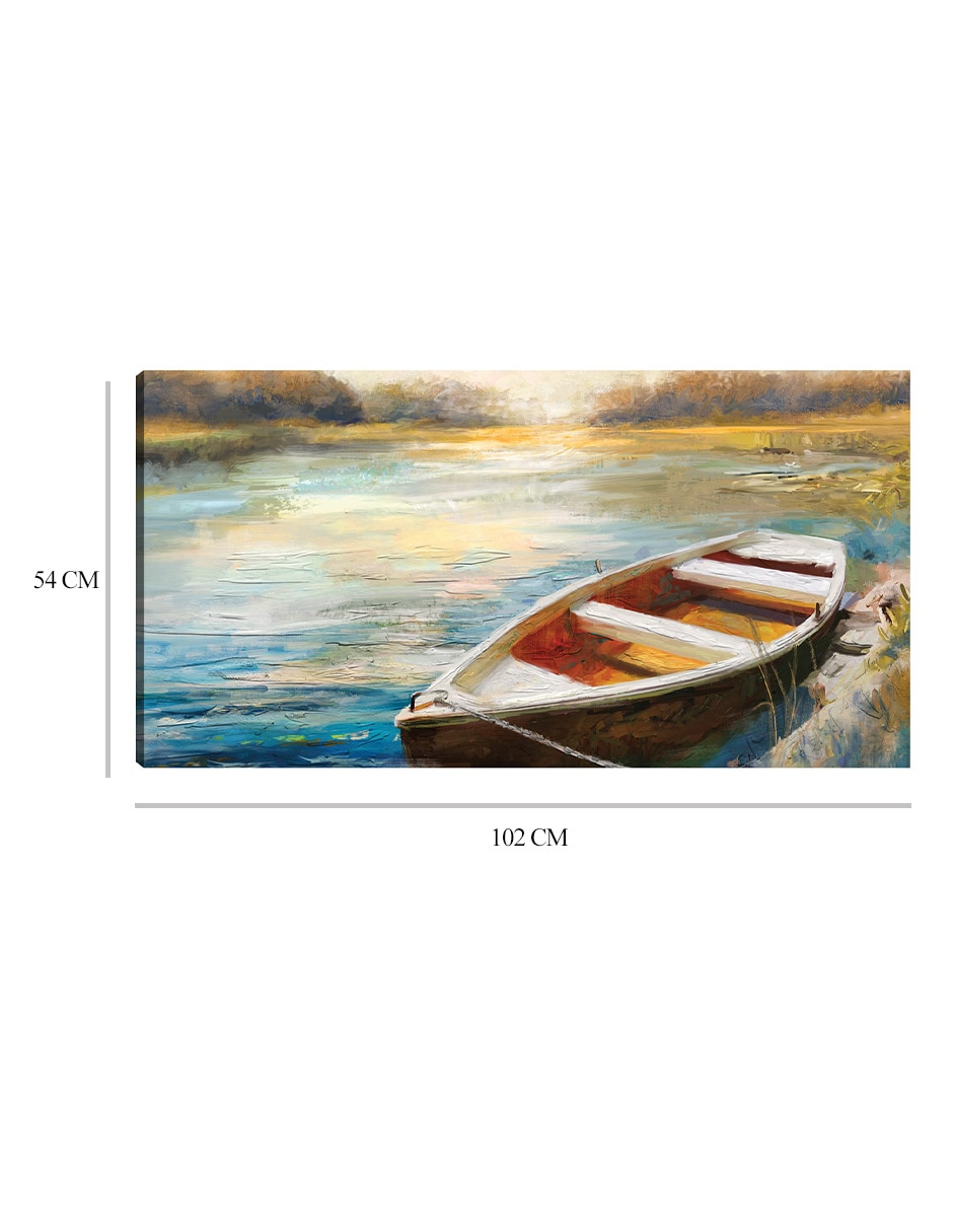 Cuadro decorativo Pausa del lago técnica mixta Lagos 3