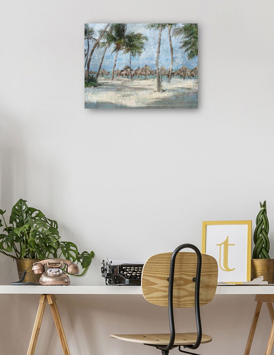 Cuadro decorativo Paseo por la playa técnica mixta Trópico 3
