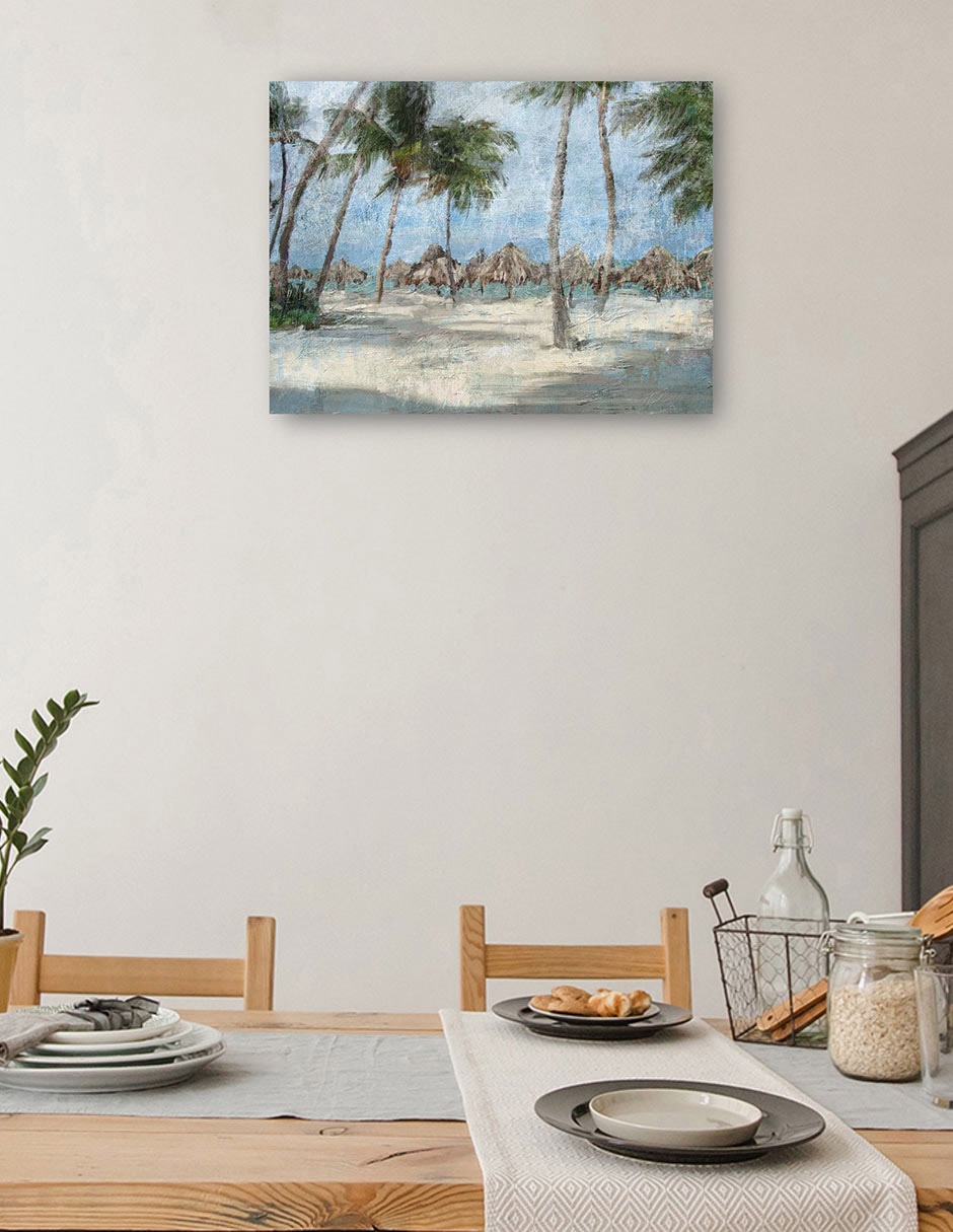Cuadro decorativo Paseo por la playa técnica mixta Trópico 4