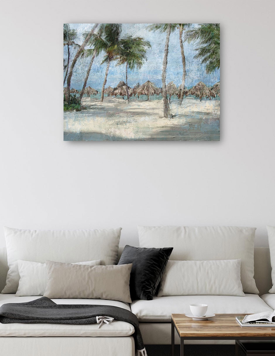 Cuadro decorativo Paseo por la playa técnica mixta Trópico 5