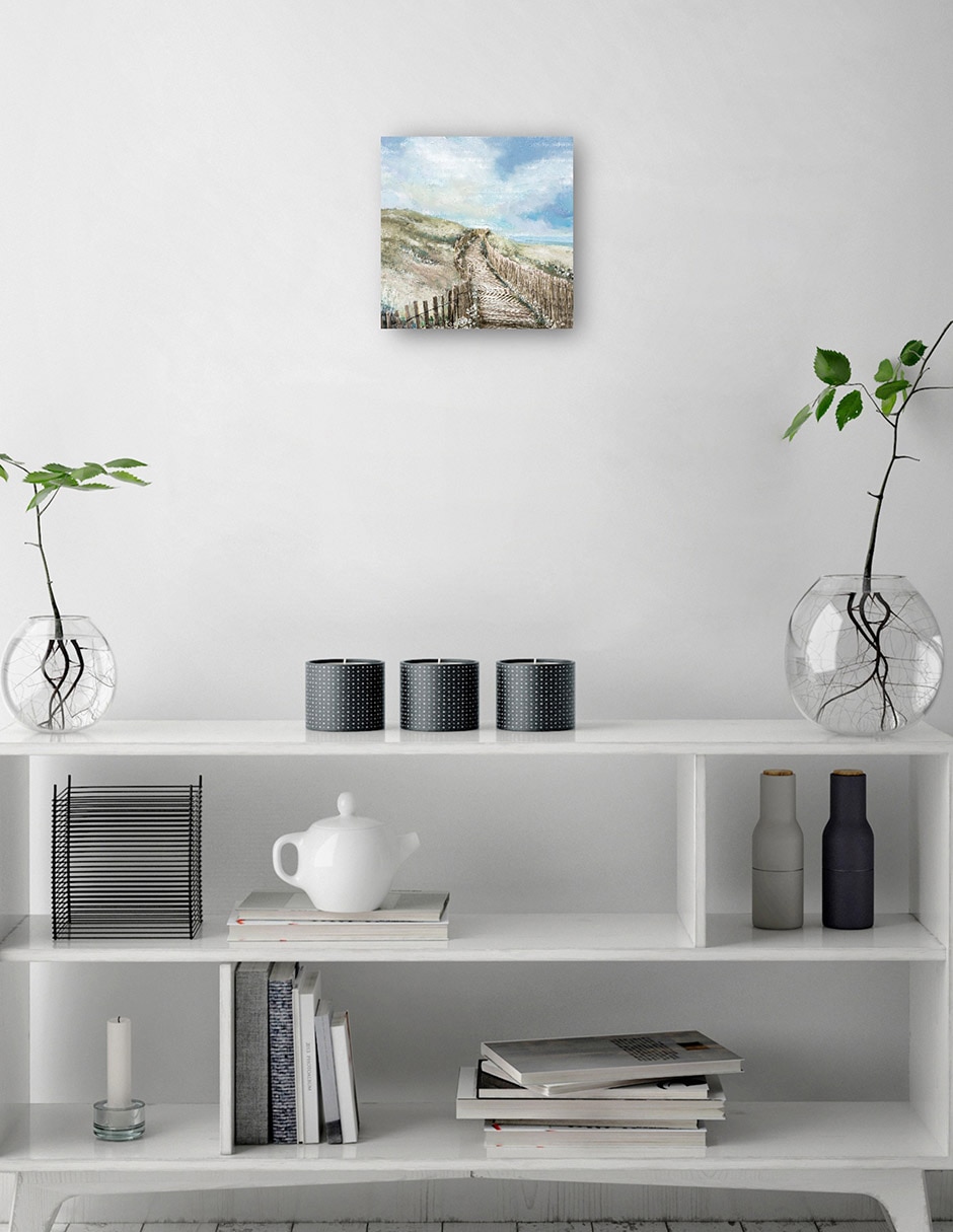 Cuadro decorativo Paseo marítimo 2 técnica mixta Caminos 2