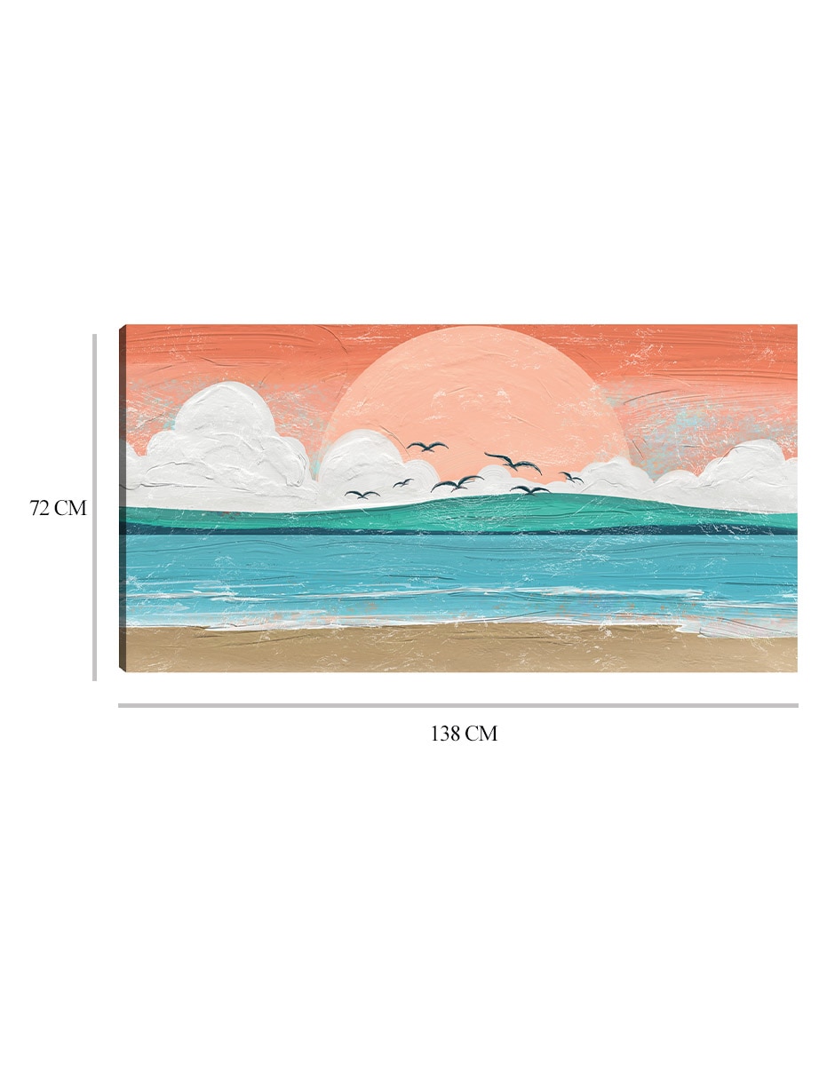 Cuadro decorativo Pedazo de paraíso I técnica mixta Playas 2