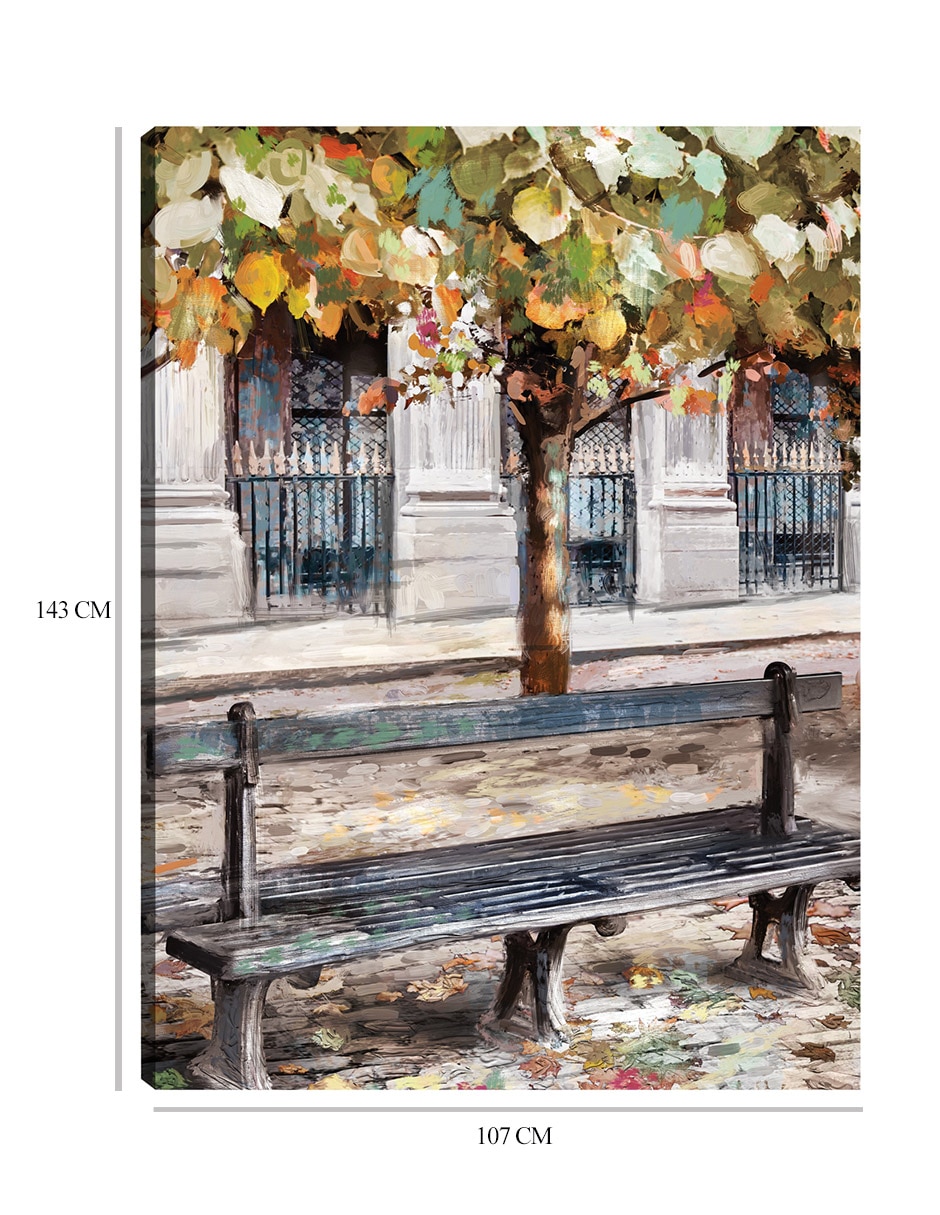 Cuadro decorativo Pausa parisina técnica mixta Lugares 2