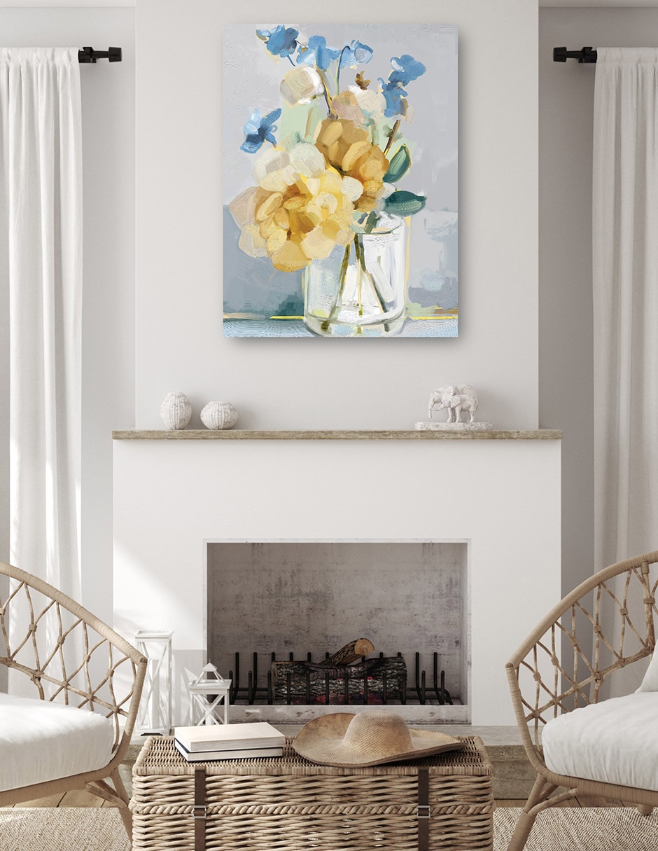 Cuadro decorativo Pequeñas flores II técnica mixta Floreros 4