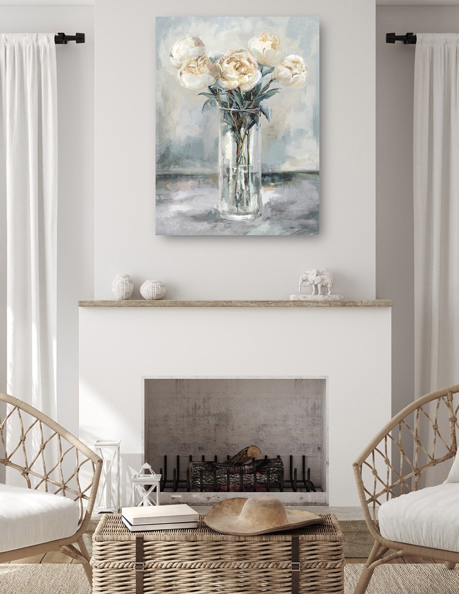 Cuadro decorativo Peonías preciosas II técnica mixta Floreros 5