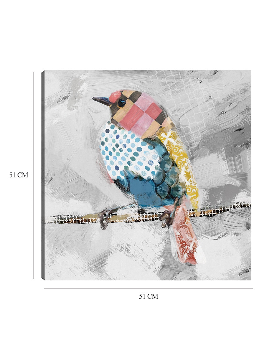 Cuadro decorativo Patrones de vuelo IV técnica mixta Aves Silvestres 2