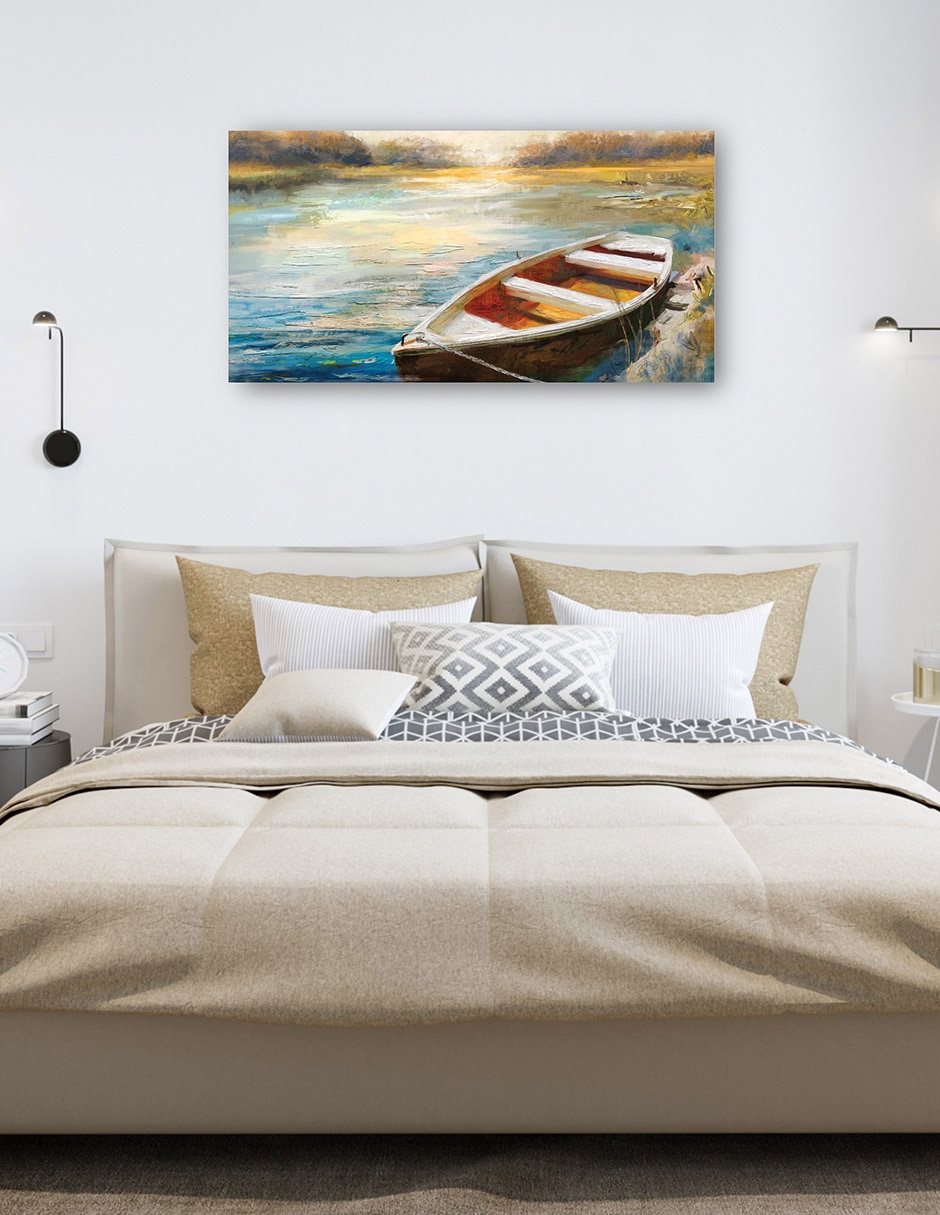Cuadro decorativo Pausa del lago técnica mixta Lagos 7