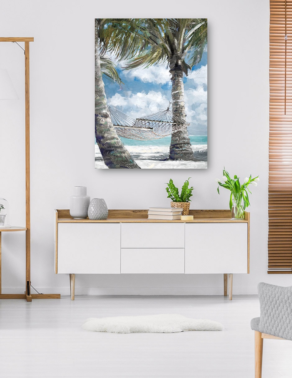 Cuadro decorativo Pausa de palmito técnica mixta Playas 6