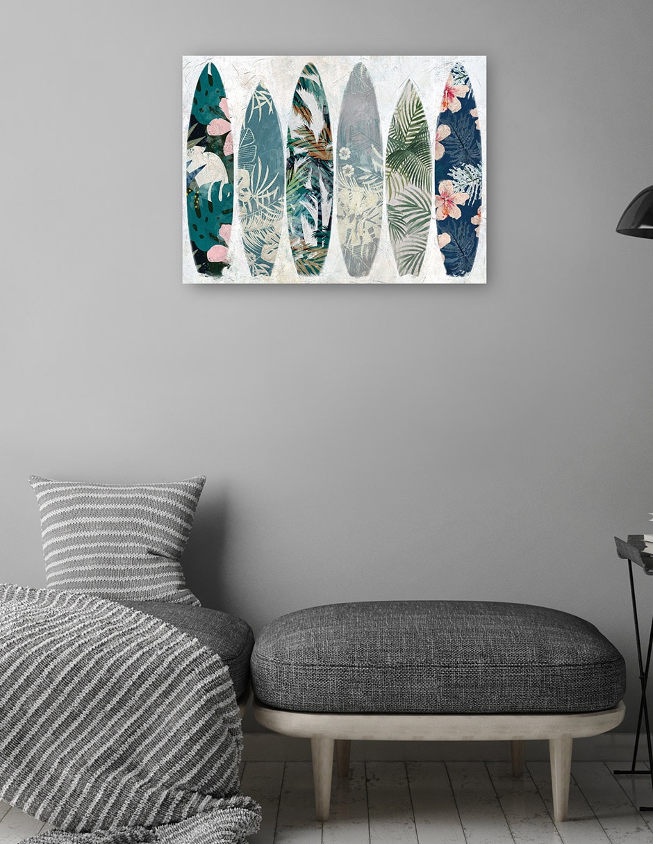 Cuadro decorativo Patrones de surf técnica mixta Objetos 4