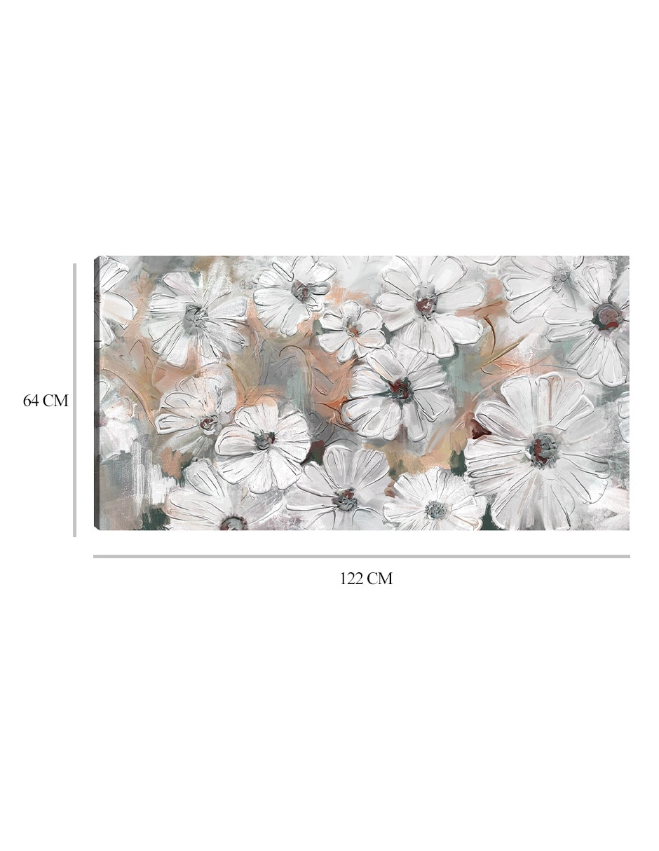 Cuadro decorativo Penélope rubor técnica mixta Floración 2