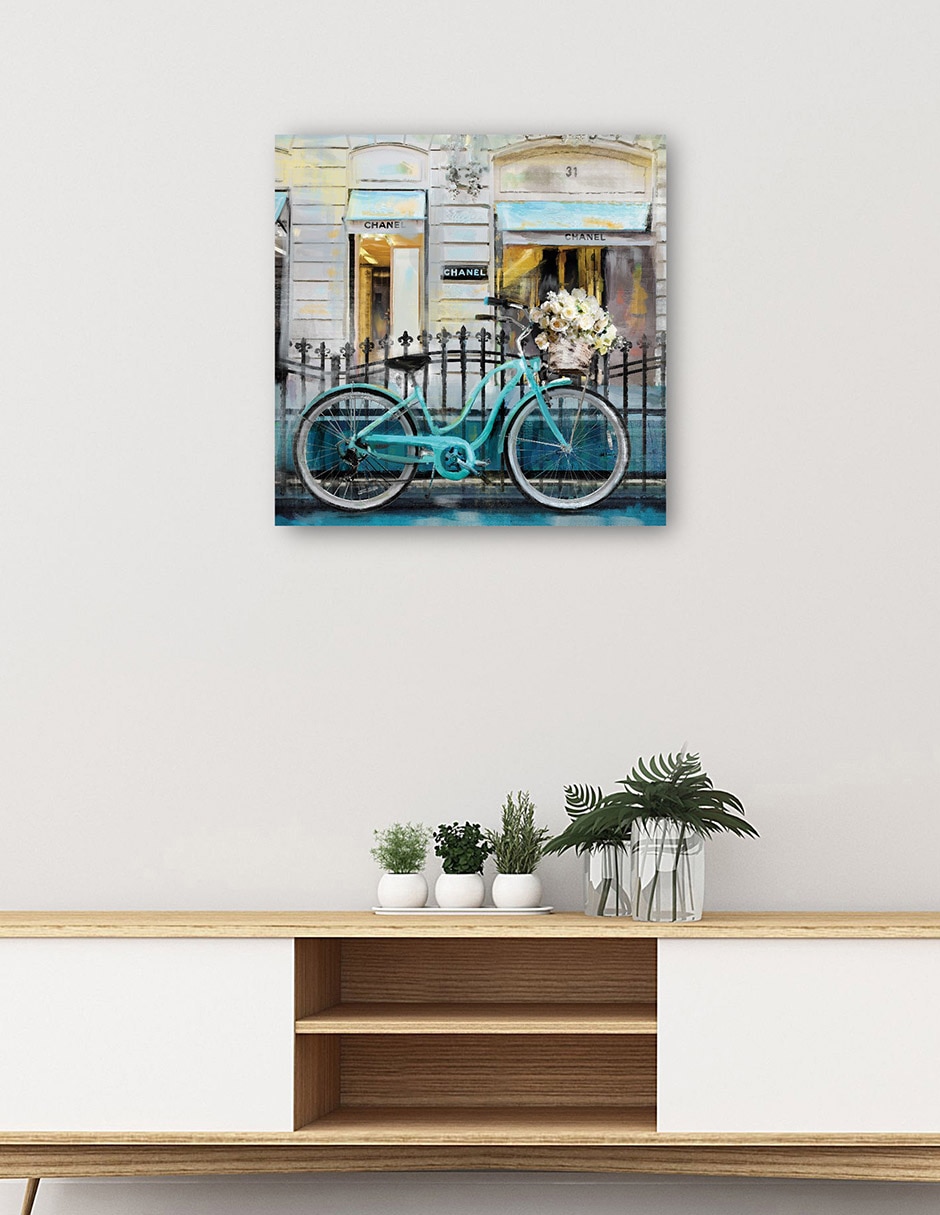 Cuadro decorativo Paseo en pasarela técnica mixta Lugares 5