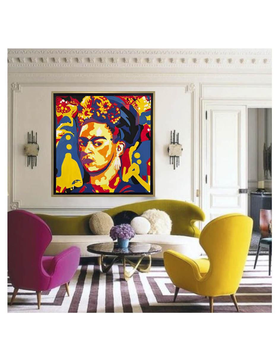 Pintura Frida Frida técnica acrílico Pop Art 3