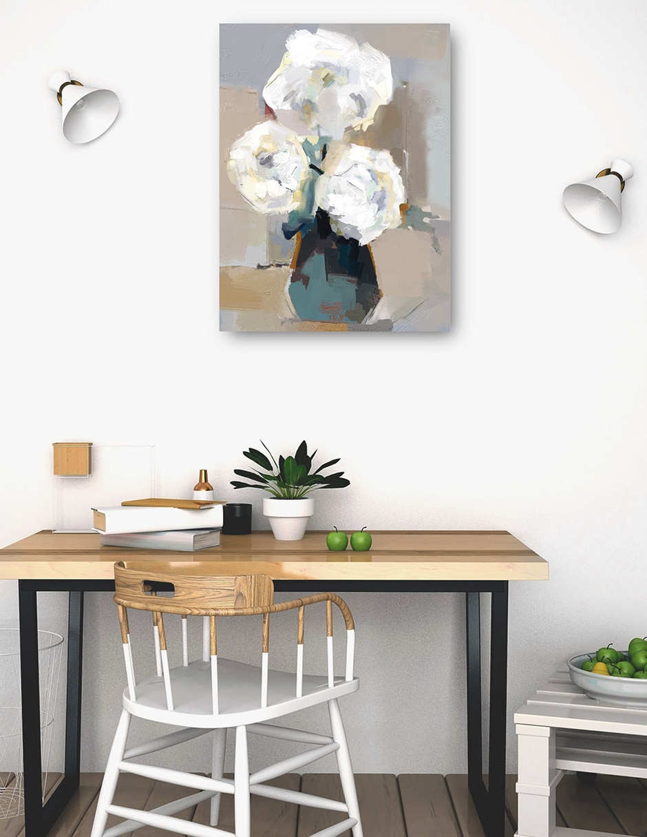 Cuadro decorativo Pétalo Panache IV técnica mixta Floreros 4