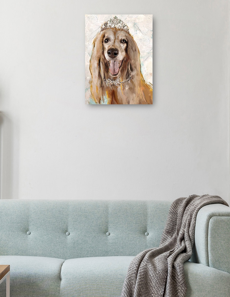 Cuadro decorativo Perrito divas IV técnica mixta Animales Domésticos 2