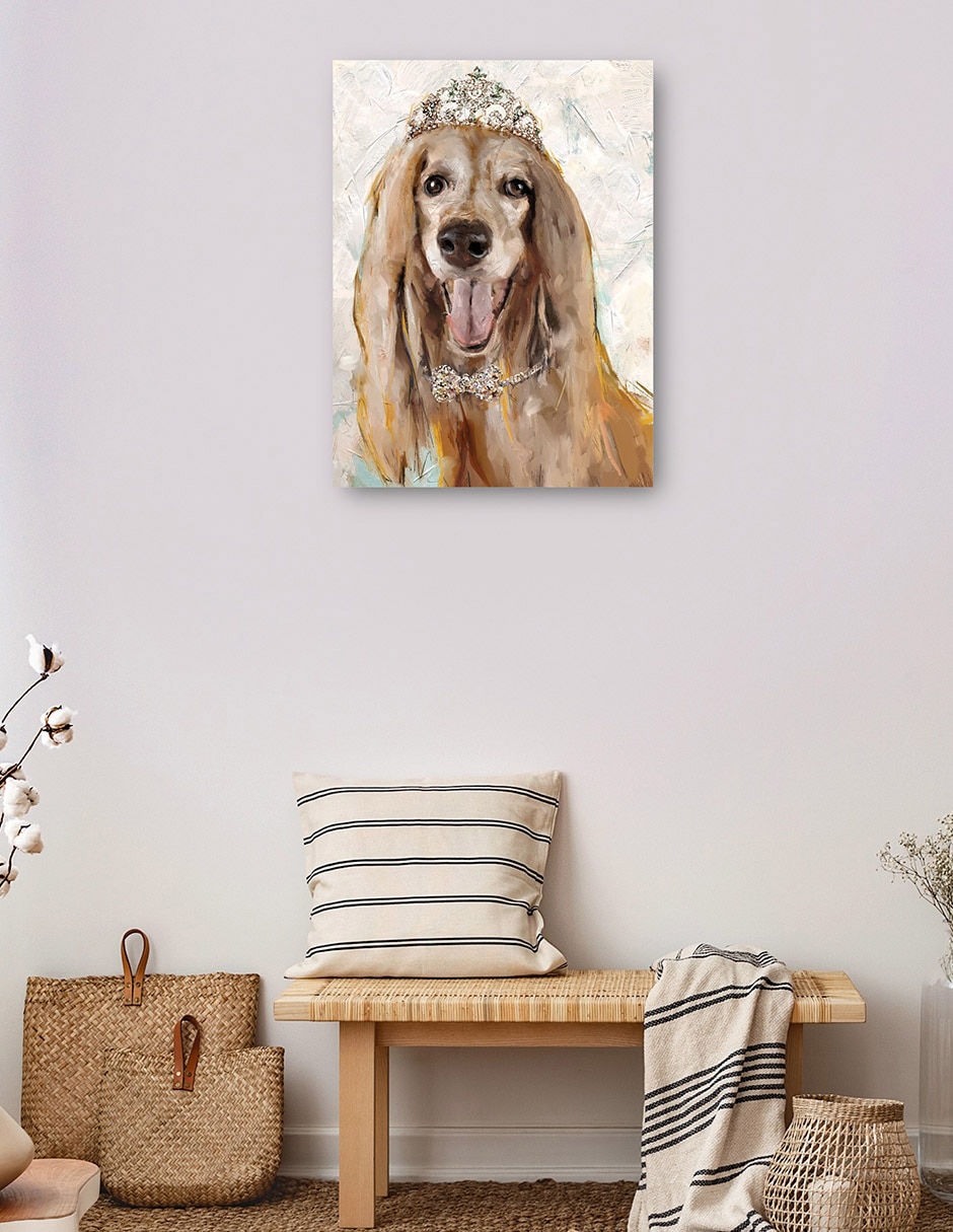 Cuadro decorativo Perrito divas IV técnica mixta Animales Domésticos 3