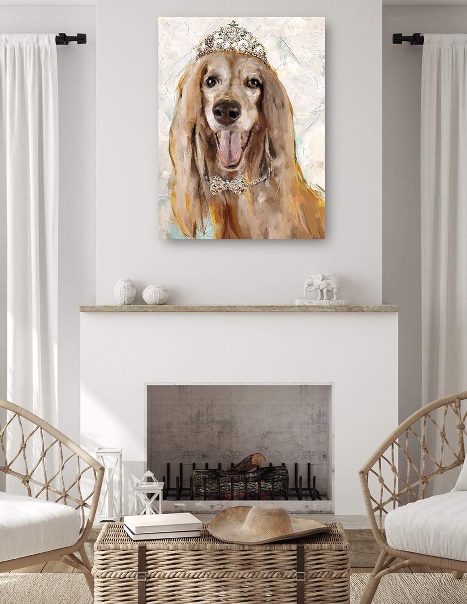 Cuadro decorativo Perrito divas IV técnica mixta Animales Domésticos 4