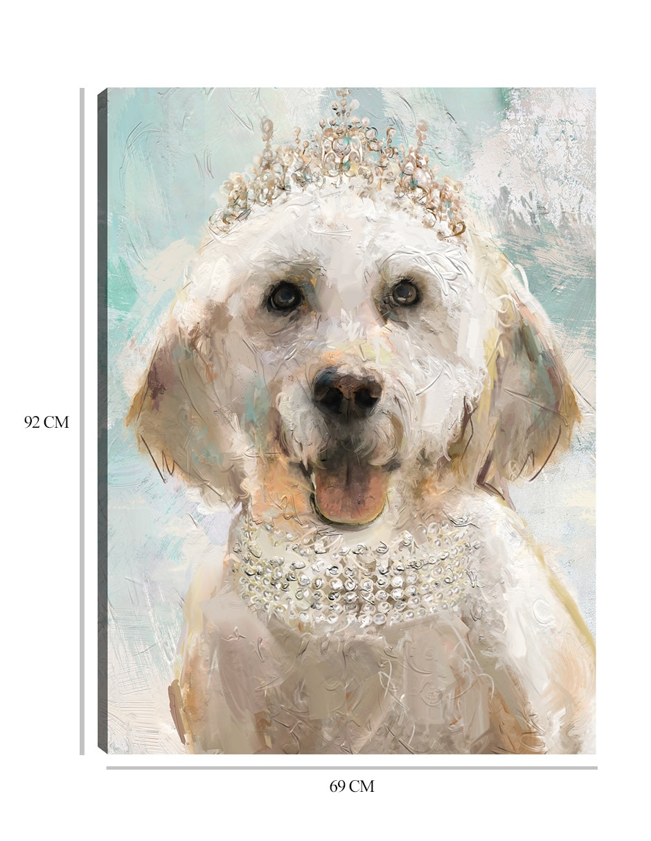 Cuadro decorativo Perrito divas I técnica mixta Animales Domésticos 2