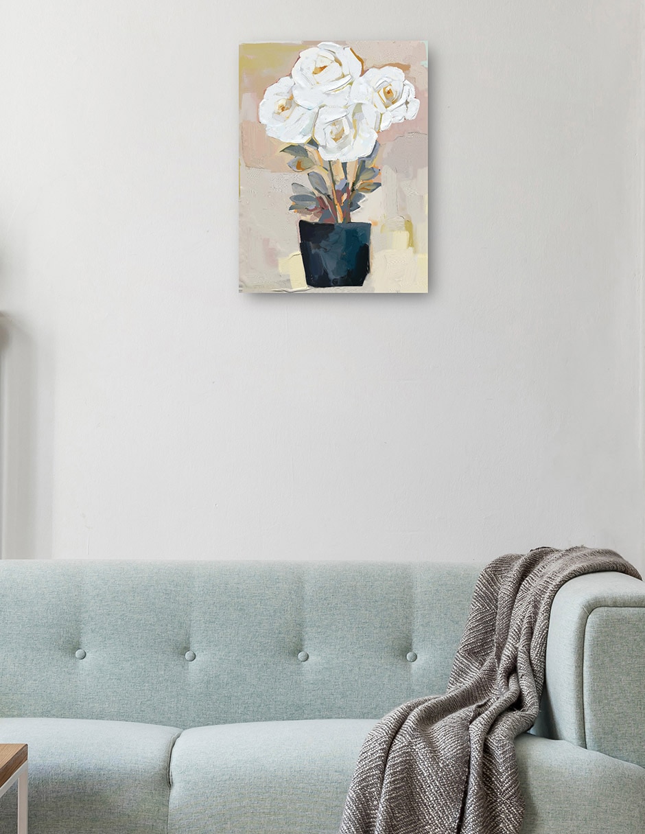 Cuadro decorativo Pétalo Panache III técnica mixta Macetas 2