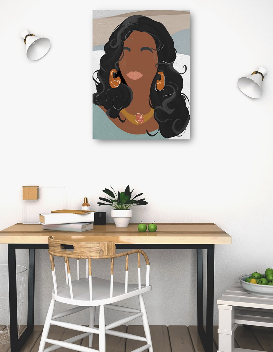 Cuadro decorativo Phoebe técnica mixta Gente 4