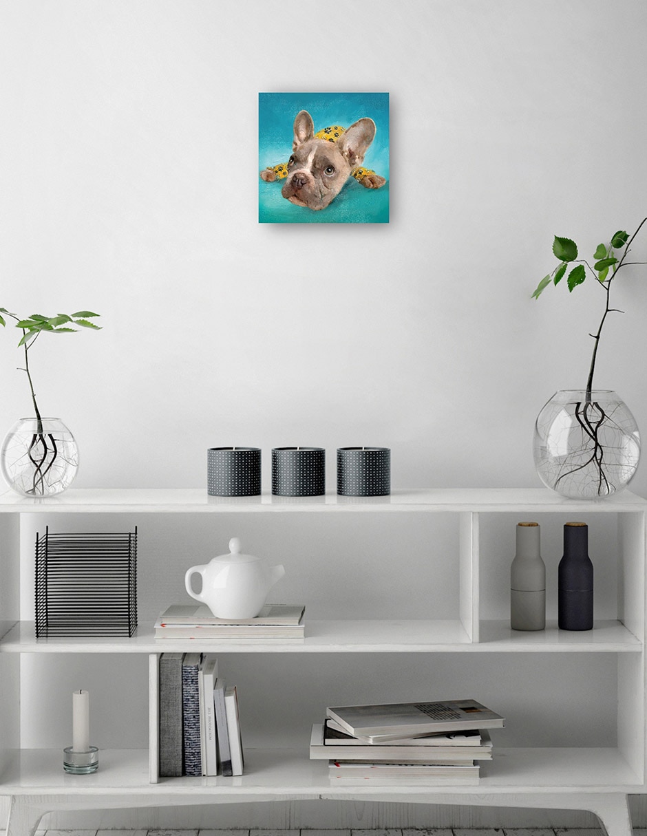 Cuadro decorativo PJ Cachorros II técnica mixta Animales Domésticos 2