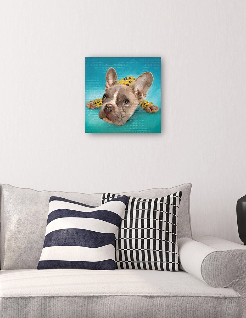 Cuadro decorativo PJ Cachorros II técnica mixta Animales Domésticos 4