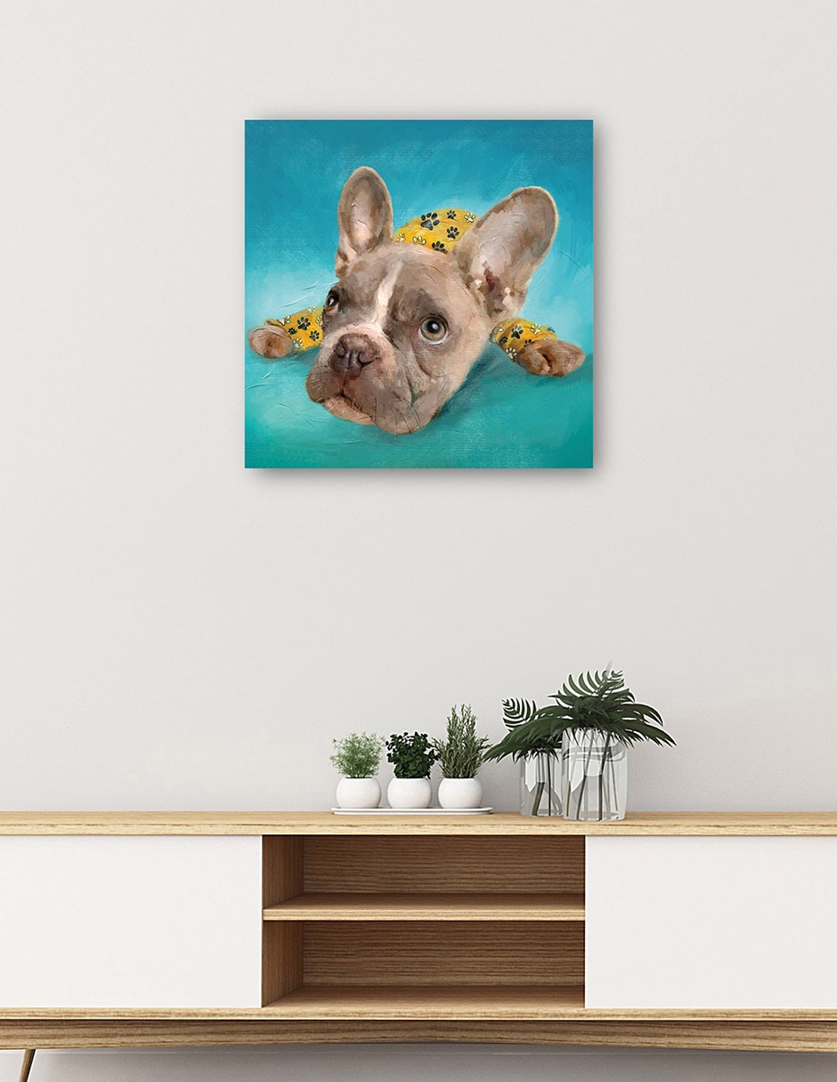 Cuadro decorativo PJ Cachorros II técnica mixta Animales Domésticos 5
