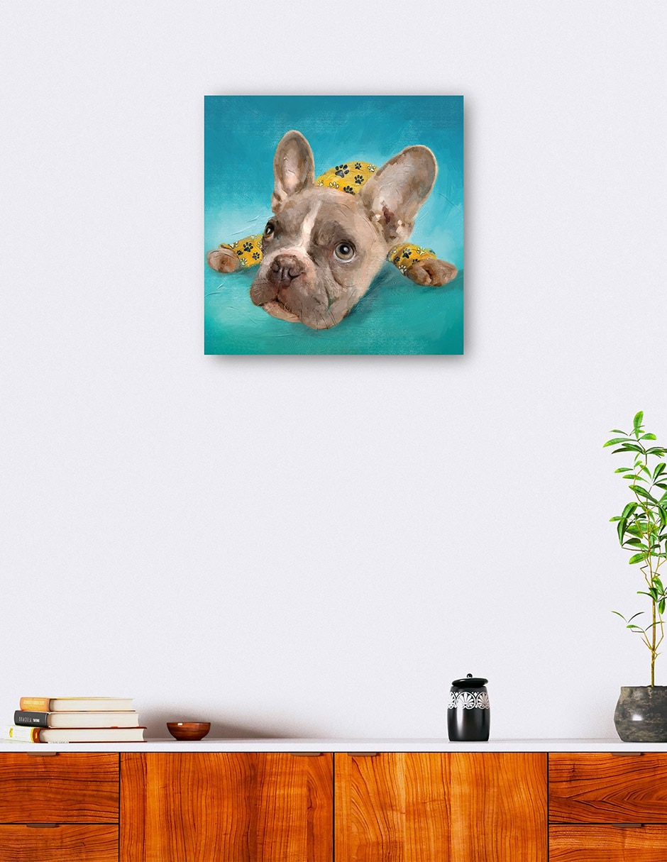 Cuadro decorativo PJ Cachorros II técnica mixta Animales Domésticos 6
