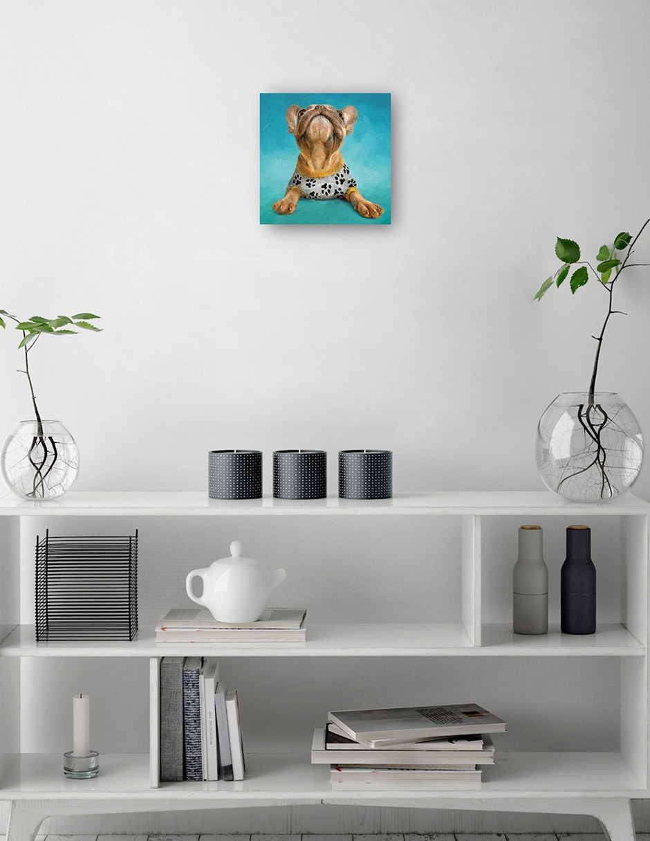 Cuadro decorativo PJ Cachorros III técnica mixta Animales Domésticos 3