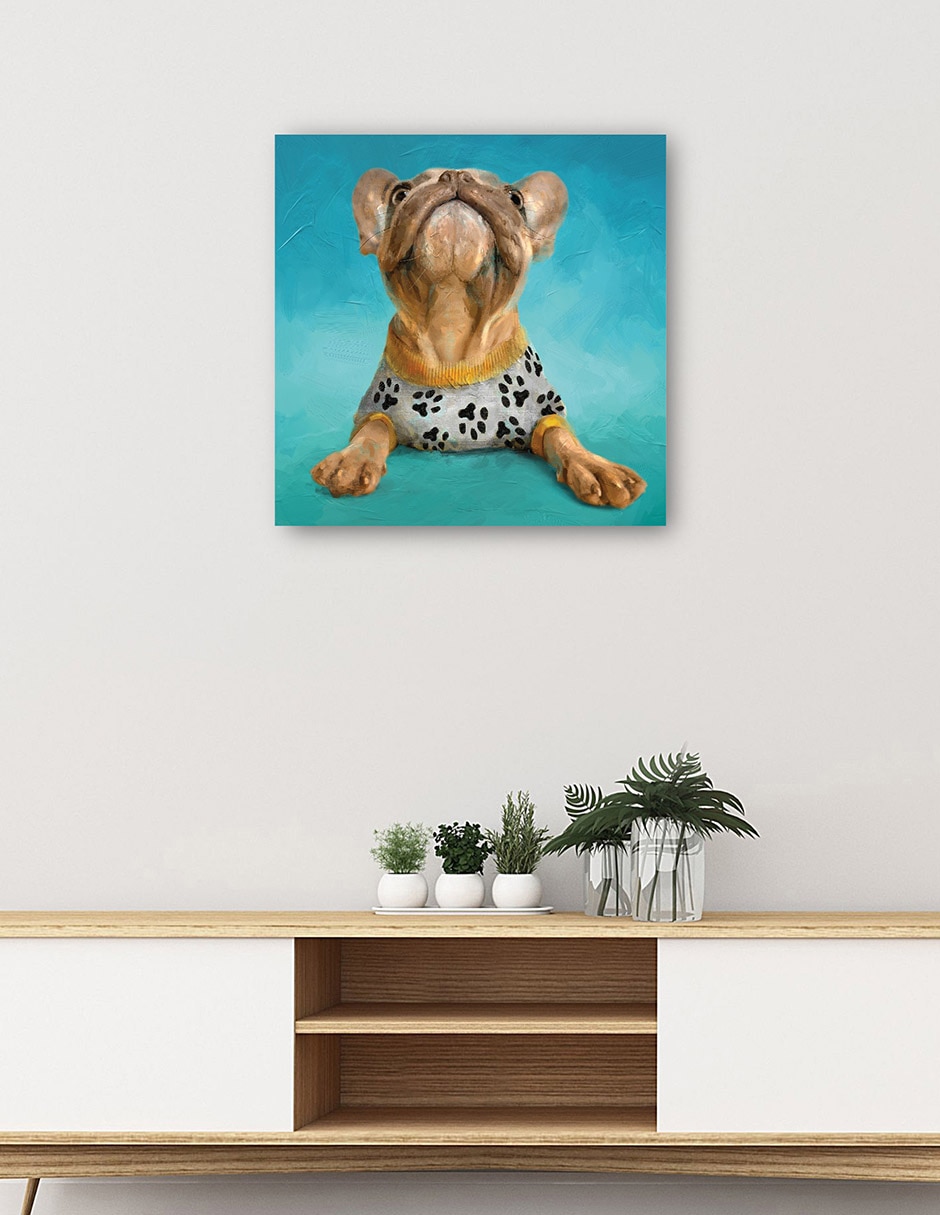 Cuadro decorativo PJ Cachorros III técnica mixta Animales Domésticos 6