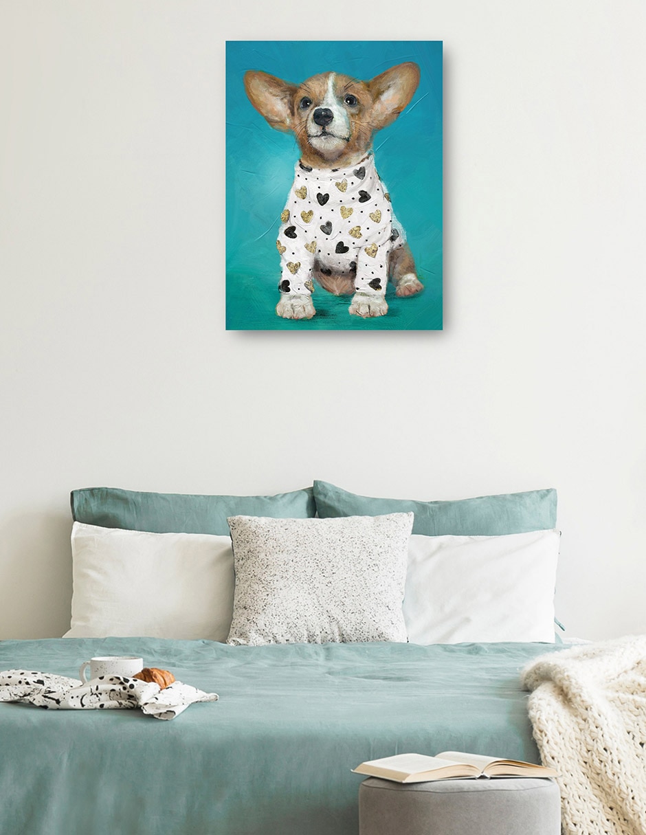 Cuadro decorativo PJ cachorros IV técnica mixta Animales Domésticos 4