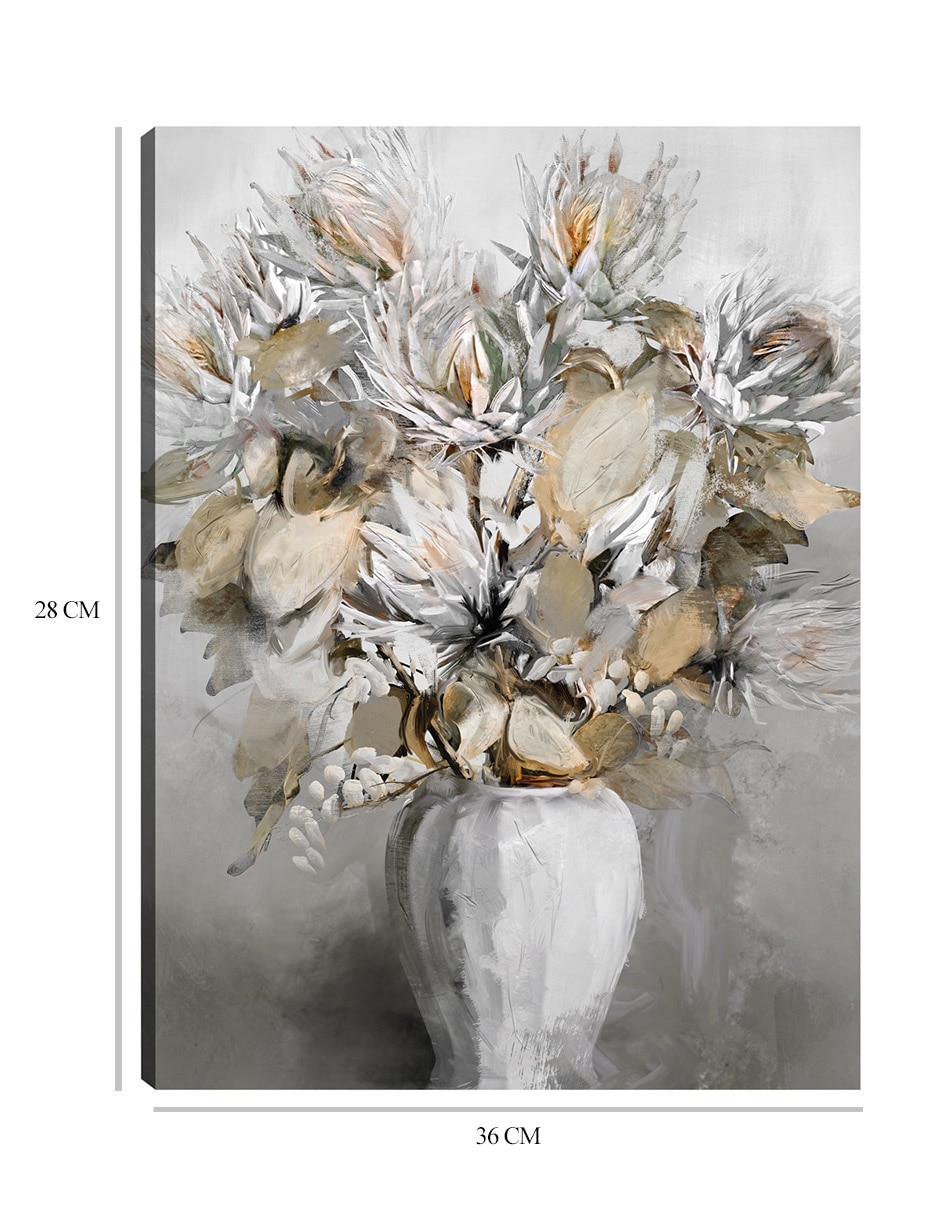 Cuadro decorativo Preciosos susurros II técnica mixta Floreros 2