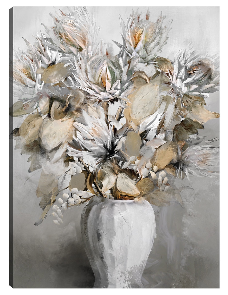 Cuadro decorativo Preciosos susurros II técnica mixta Floreros