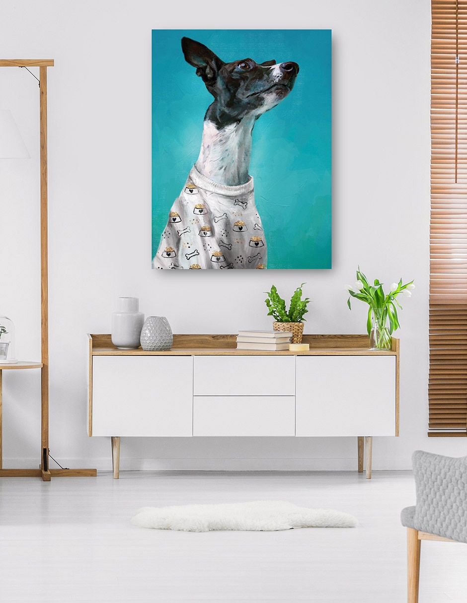 Cuadro decorativo PJ cachorros I técnica mixta Animales Domésticos 6