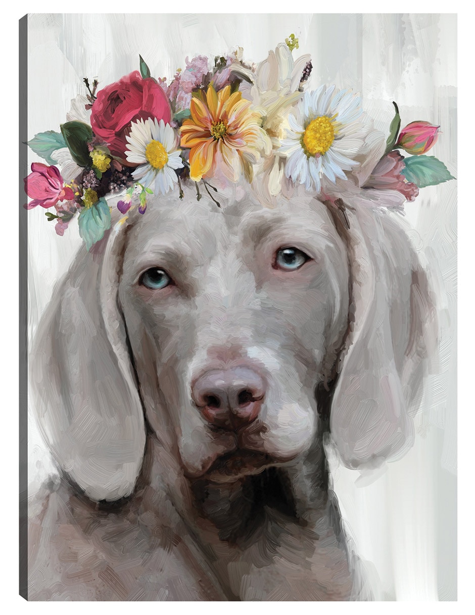 Cuadro decorativo Poder de la flor IV técnica mixta Animales Domésticos