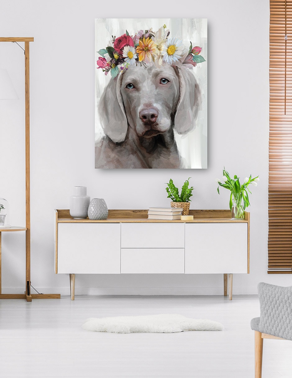 Cuadro decorativo Poder de la flor IV técnica mixta Animales Domésticos 7