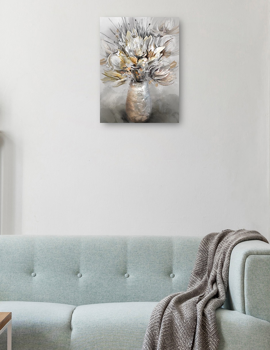 Cuadro decorativo Preciosos susurros III técnica mixta Floreros 2
