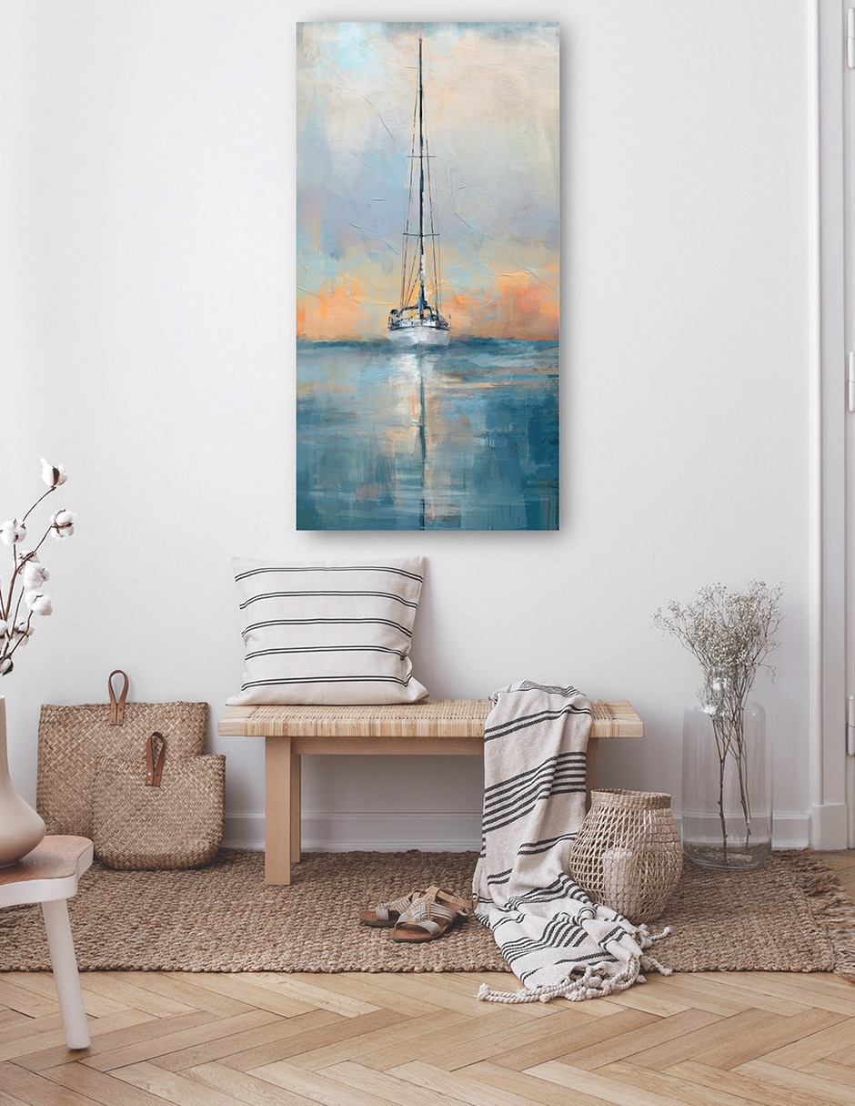 Cuadro decorativo Reflejo crepuscular técnica mixta Crepúsculo 5