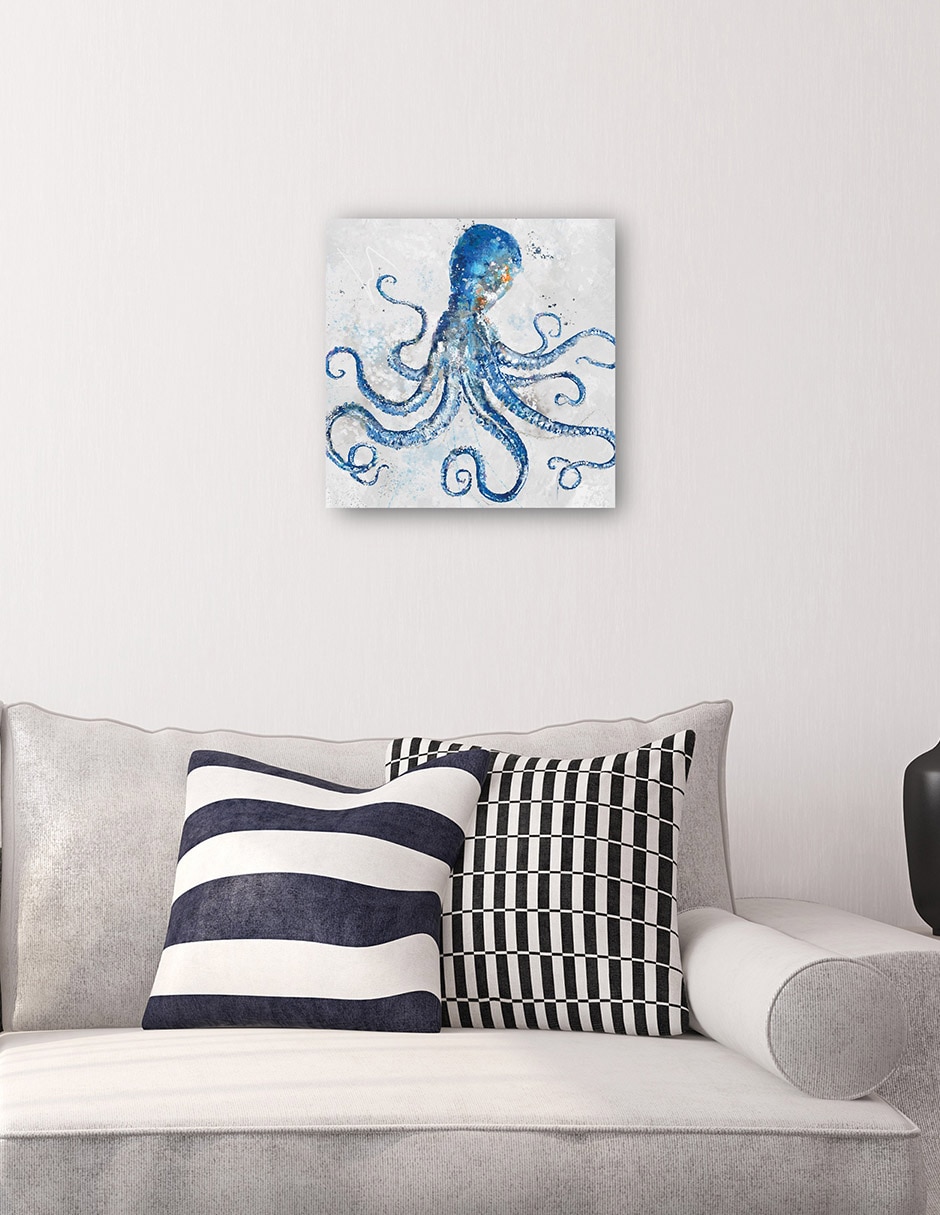 Cuadro decorativo Pulpo técnica mixta Animales Marinos 5