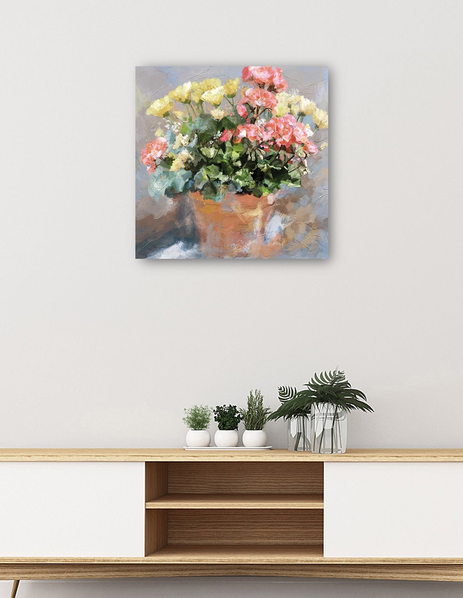 Cuadro decorativo Ramo de arcilla técnica mixta Macetas 5