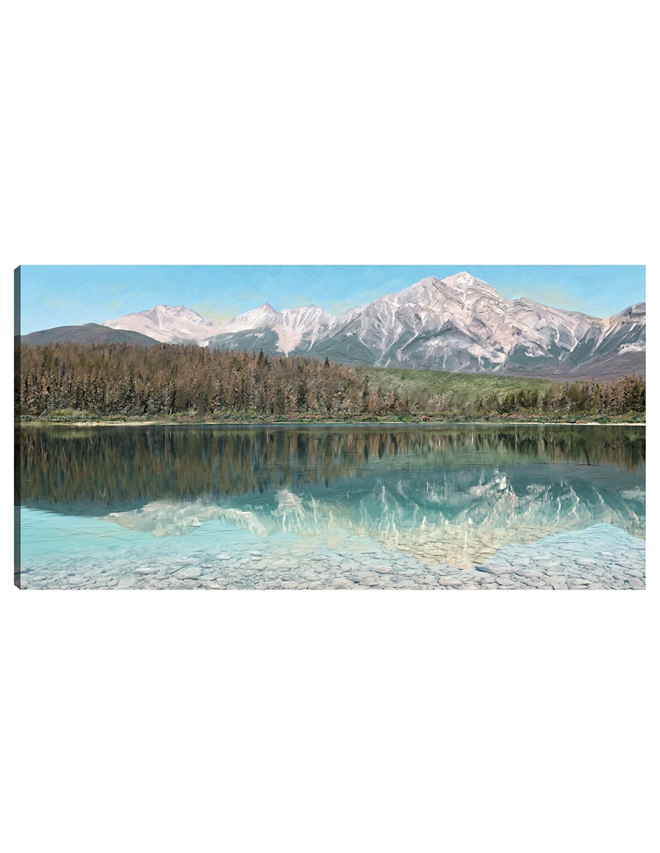 Cuadro decorativo Reflejo majestuoso técnica mixta Lagos
