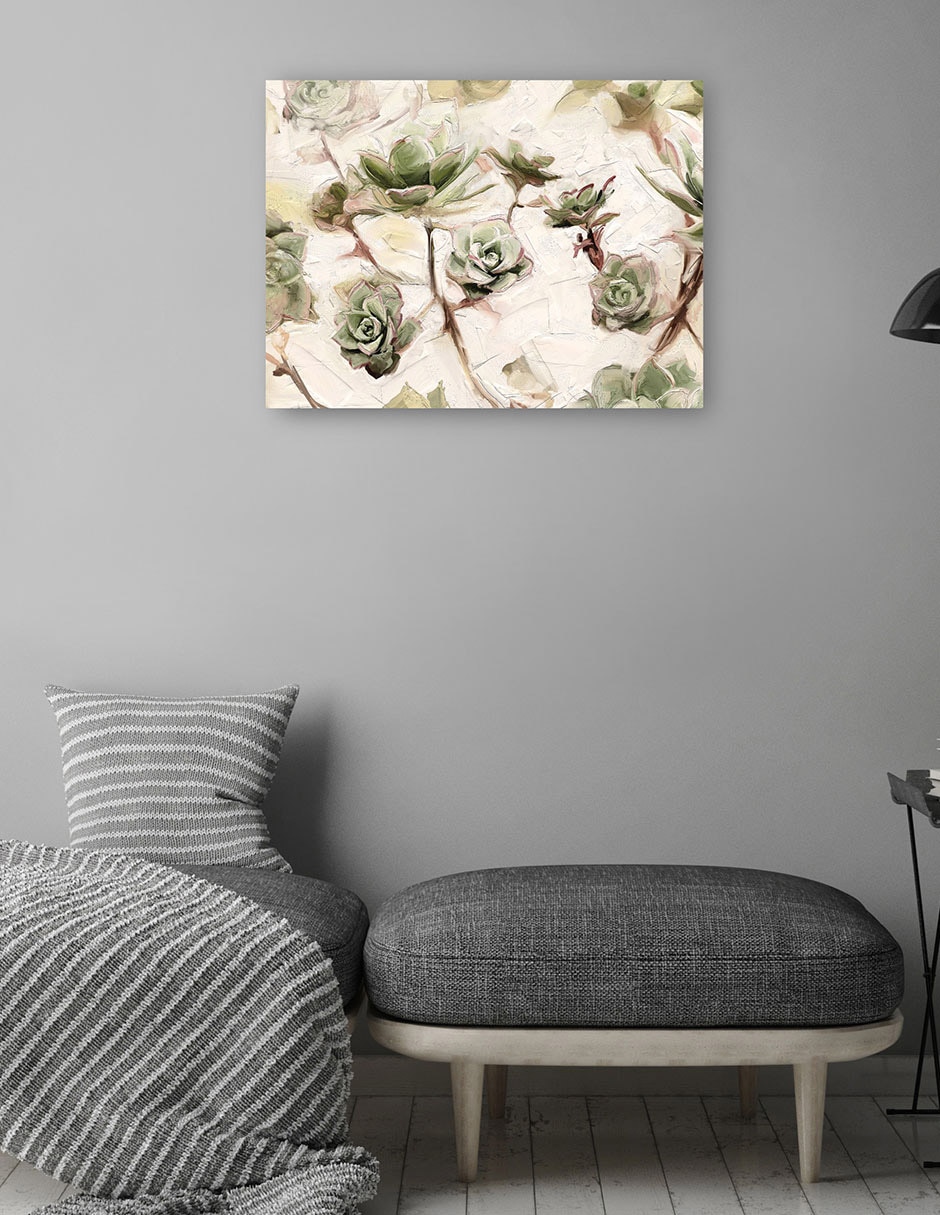 Cuadro decorativo Príncipe verde técnica mixta Primavera 4