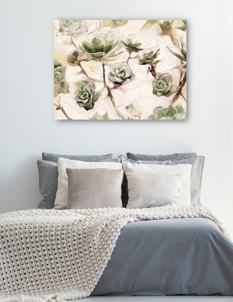 Cuadro decorativo Príncipe verde técnica mixta Primavera 5