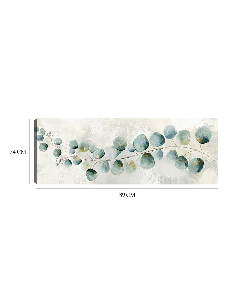 Cuadro decorativo Rama de eucalipto II técnica mixta Floración 2
