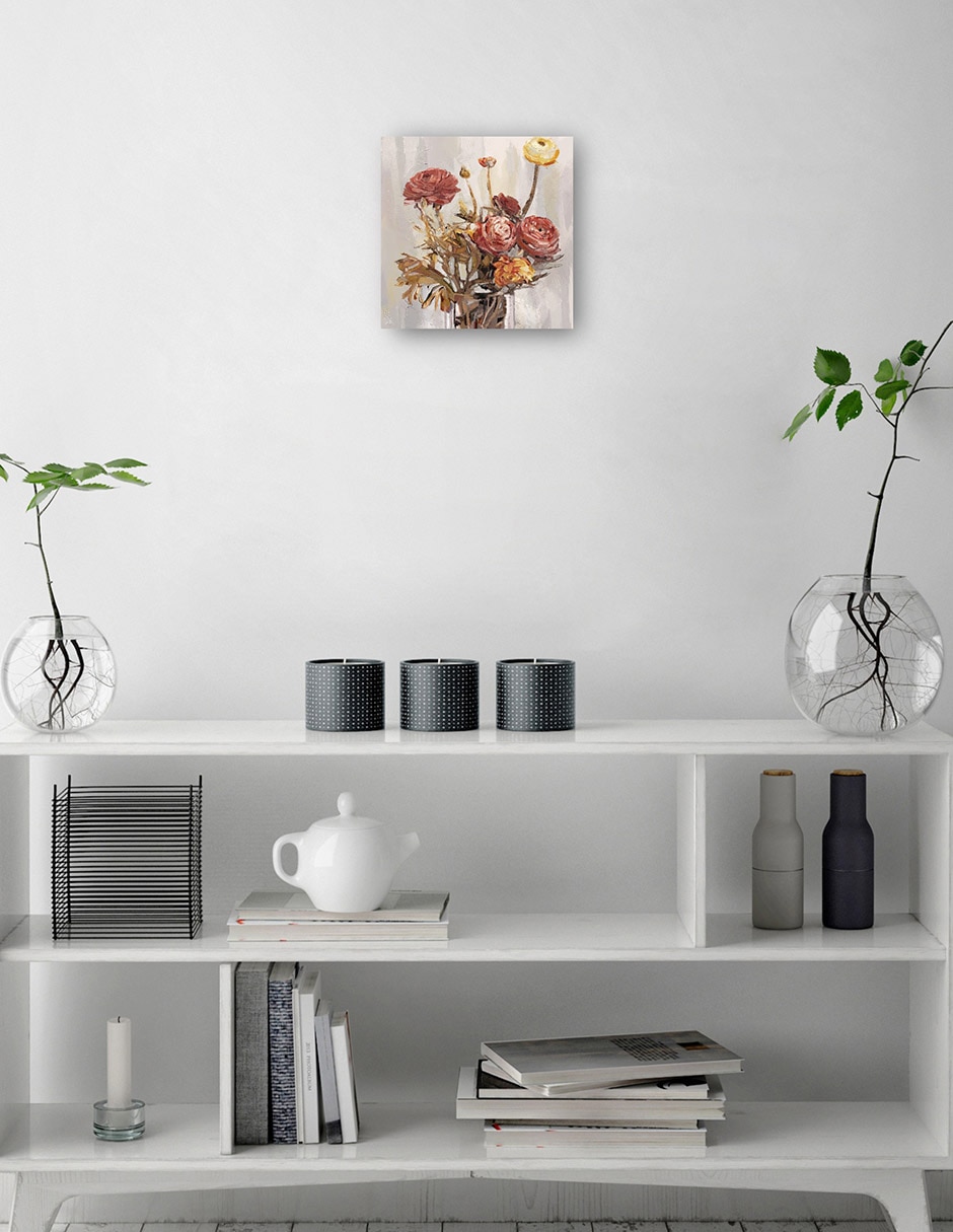 Cuadro decorativo Ramo de cosecha técnica mixta Floreros 2