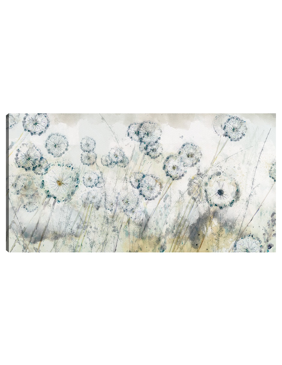 Cuadro decorativo Primavera de diente de león técnica mixta Primavera