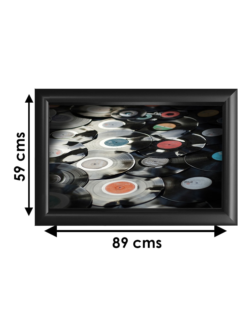 Cuadro decorativo discos de acetato 6