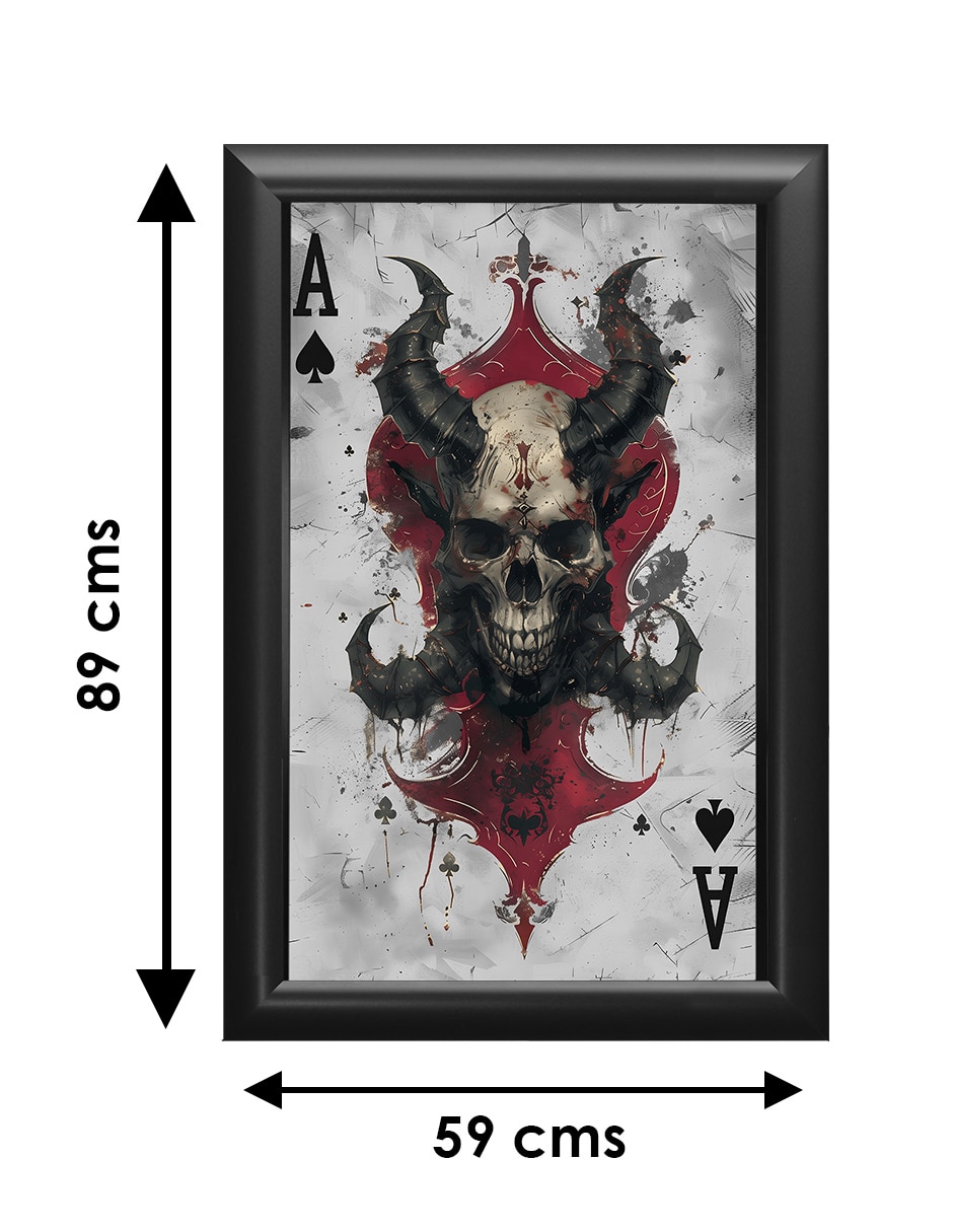 Cuadro decorativo calavera con cuernos 6