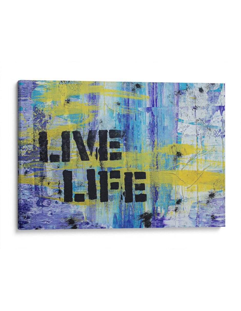 Cuadro decorativo Vive tu vida por canvas lab