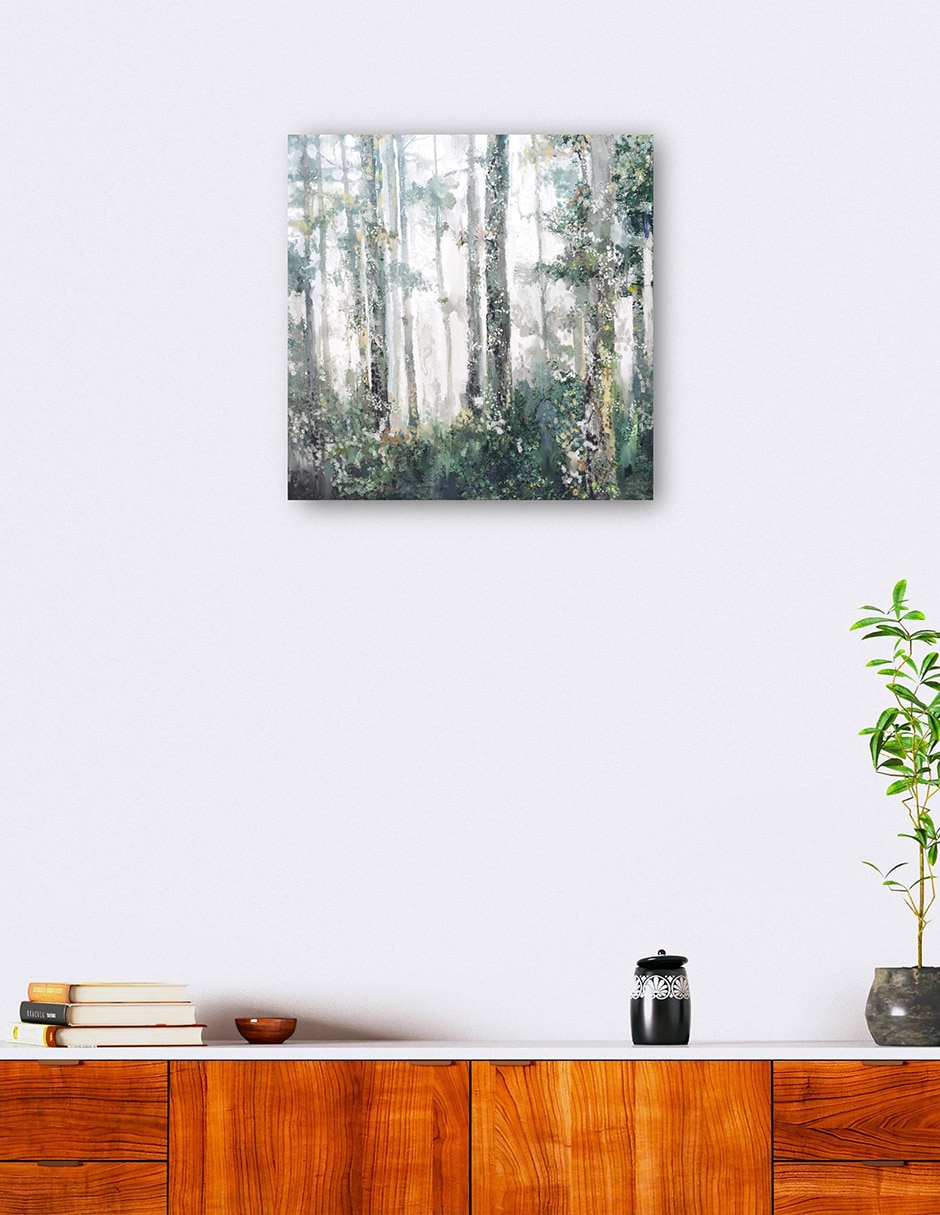 Cuadro decorativo Resplandor técnica mixta Bosques 7