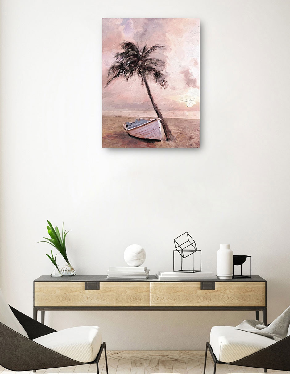 Cuadro decorativo Rubor varado técnica mixta Islotes 3